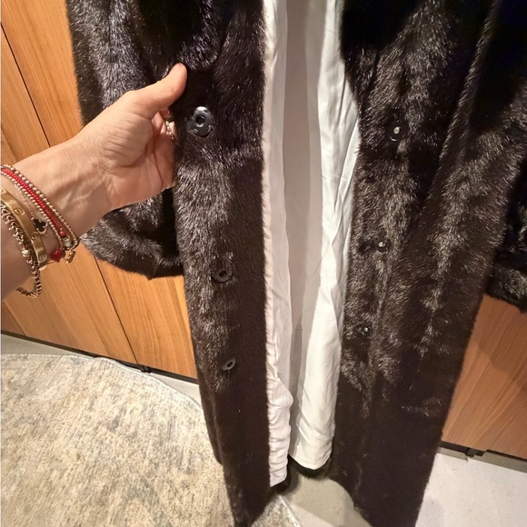 NWT Free People Chocolate Mink Faux Fur by Jakke - Picture 9 of 10